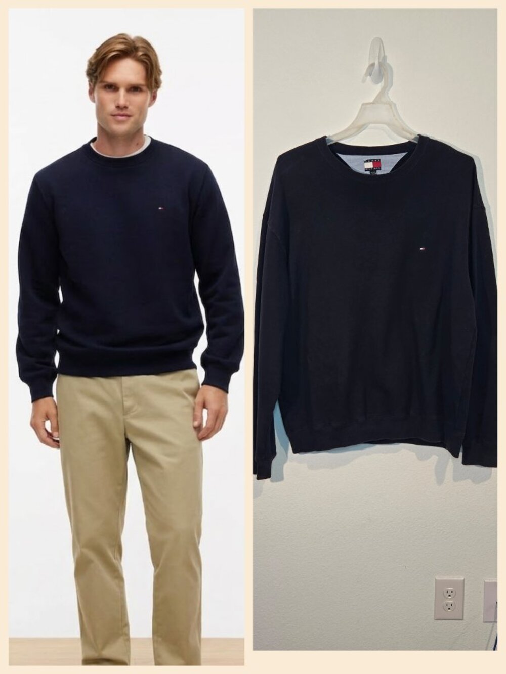 Tommy Hilfiger Navy solid sweatshirts size XXL